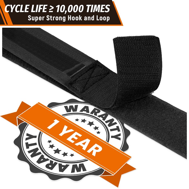 Boncas Adjustable Bike Rack Strap 24" Bicycle Wheel Stabilizer Straps with Innovative Gel Grip Keep The Bicycle Wheel from Spinning - Black 2 Pack - Image 3